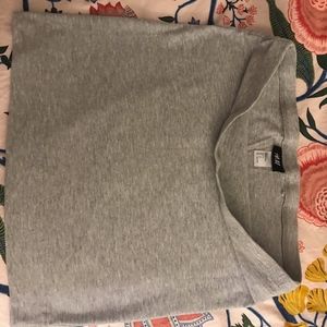 H&M S Cotton Mini Skirt in Grey